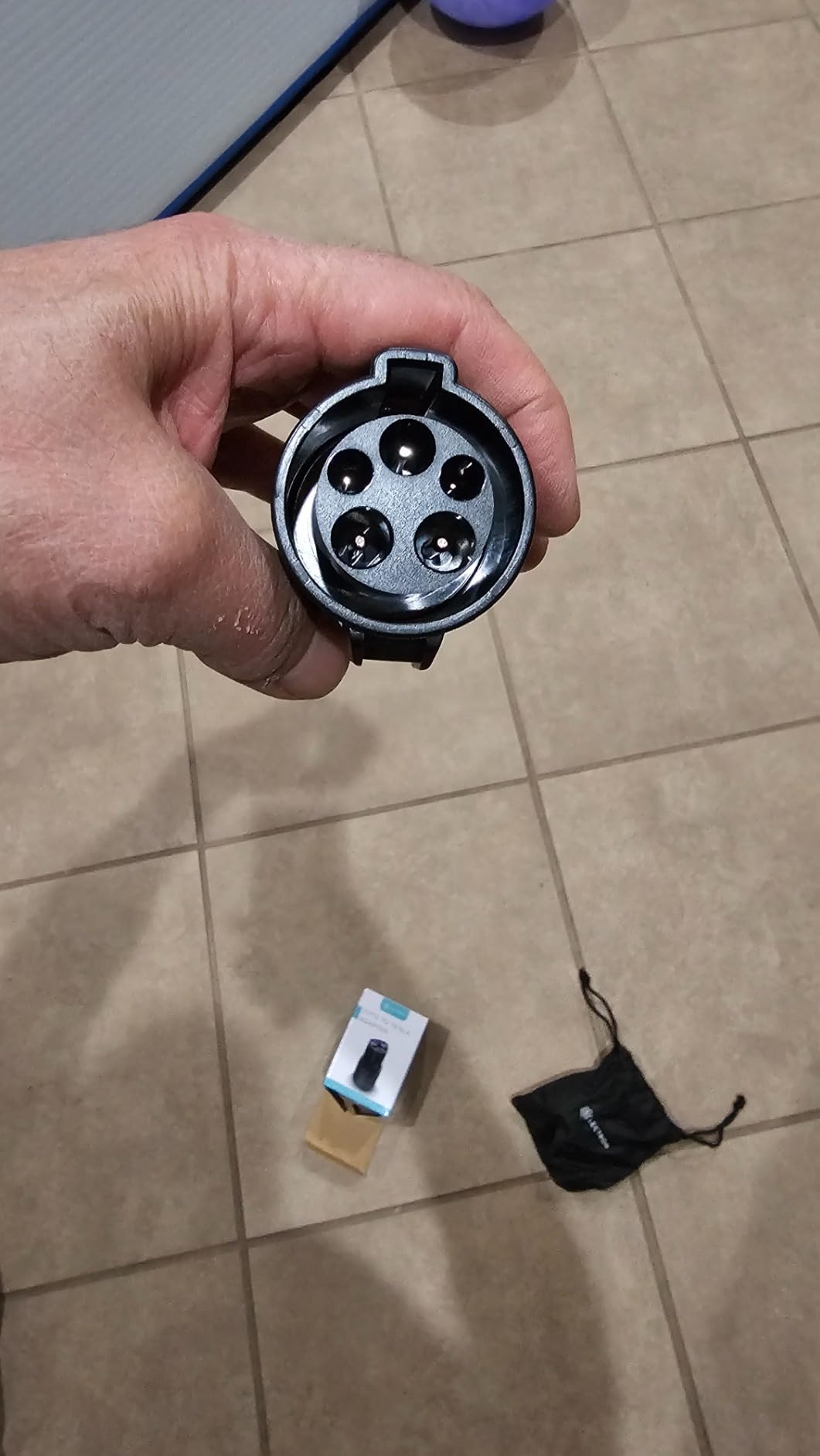 Lectron J1772 to Tesla Adapter 80 Amp (240V) - EV Charging Adapter Compatible with Tesla Model S/3/X/Y/Cybertruck and All Electric Vehicles in the NACS Alliance (Black) customer photo 2