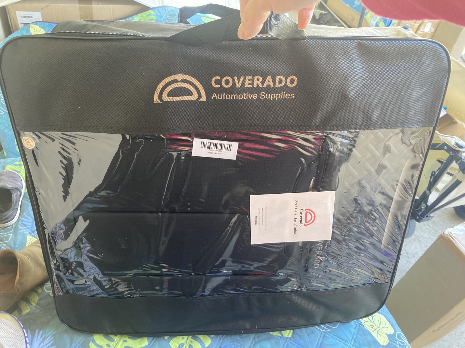 Coverado Car Seat Covers Full Set, Premium Nappa Leather Seat Covers for Car, Waterproof Car Seat Protector with Lumbar Support, Automotive Seat Covers Universal Fit for Most Cars SUV Truck (Black) customer photo 2