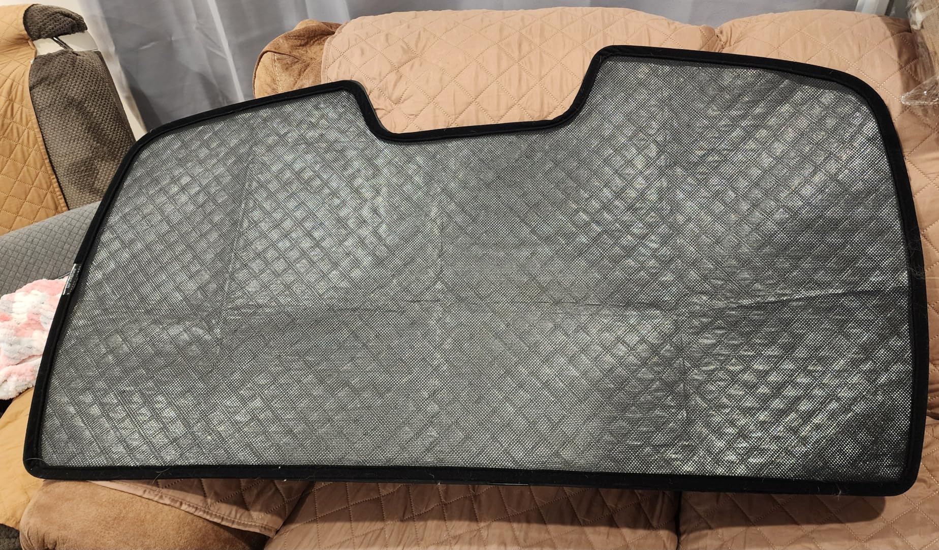 ZATOOTO Rear Windshield Sunshade for 2019-2024 Tesla Model Y Rear Windshield Sunshield Double Layer Design for Sunshade and Privacy Offer Great Visibility Sun Blocker Back Window Sun Shade for Model Y customer photo 1