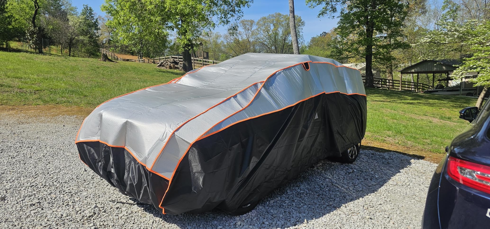 Favoto Hail Protector Car Cover - Padded Snow Rain Hail Protection for Sedan up to 193