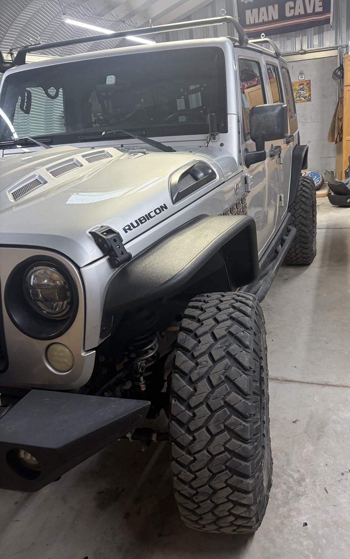 ATruck Off-Road Heavy Duty Steel Fender Flares for Jeep Wrangler 2007-2018 JK & JKU 2/4 Doors - Easy Installation, Solid, Anti-Corrosion, Front & Rear Fenders, Mud Guards, Outdoor Adventures, 4 PCS customer photo 2