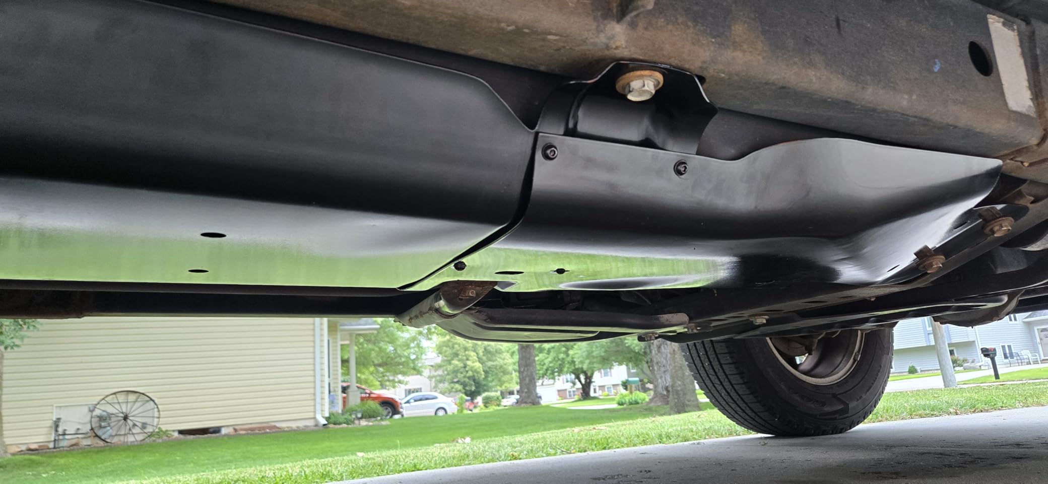 Fuel Tank Skid Plate Guard Compatible with 2007-2018 Jeep Wrangler 4 Door Powder Coated Heavy Duty Steel 52059747AD 52059747AE 52059747AF 52059747AG customer photo 1
