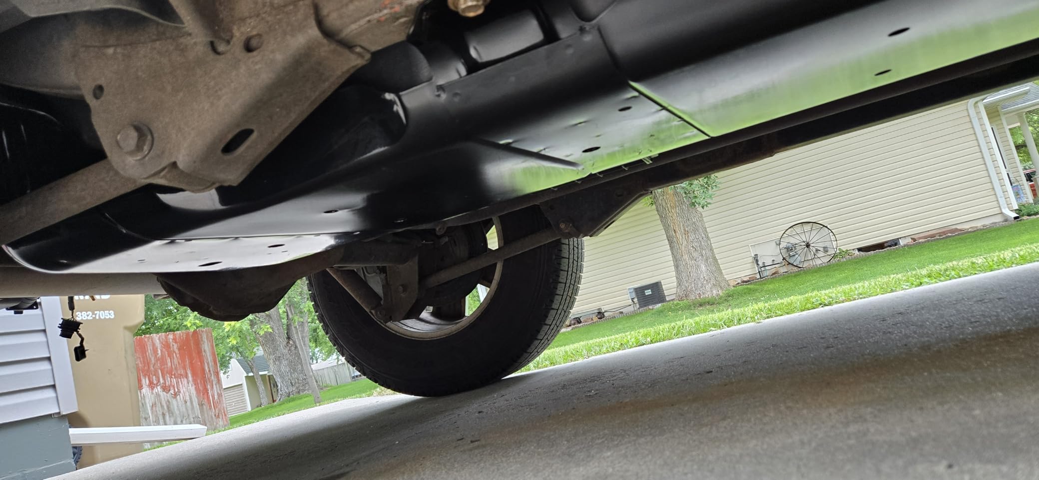 Fuel Tank Skid Plate Guard Compatible with 2007-2018 Jeep Wrangler 4 Door Powder Coated Heavy Duty Steel 52059747AD 52059747AE 52059747AF 52059747AG customer photo 2