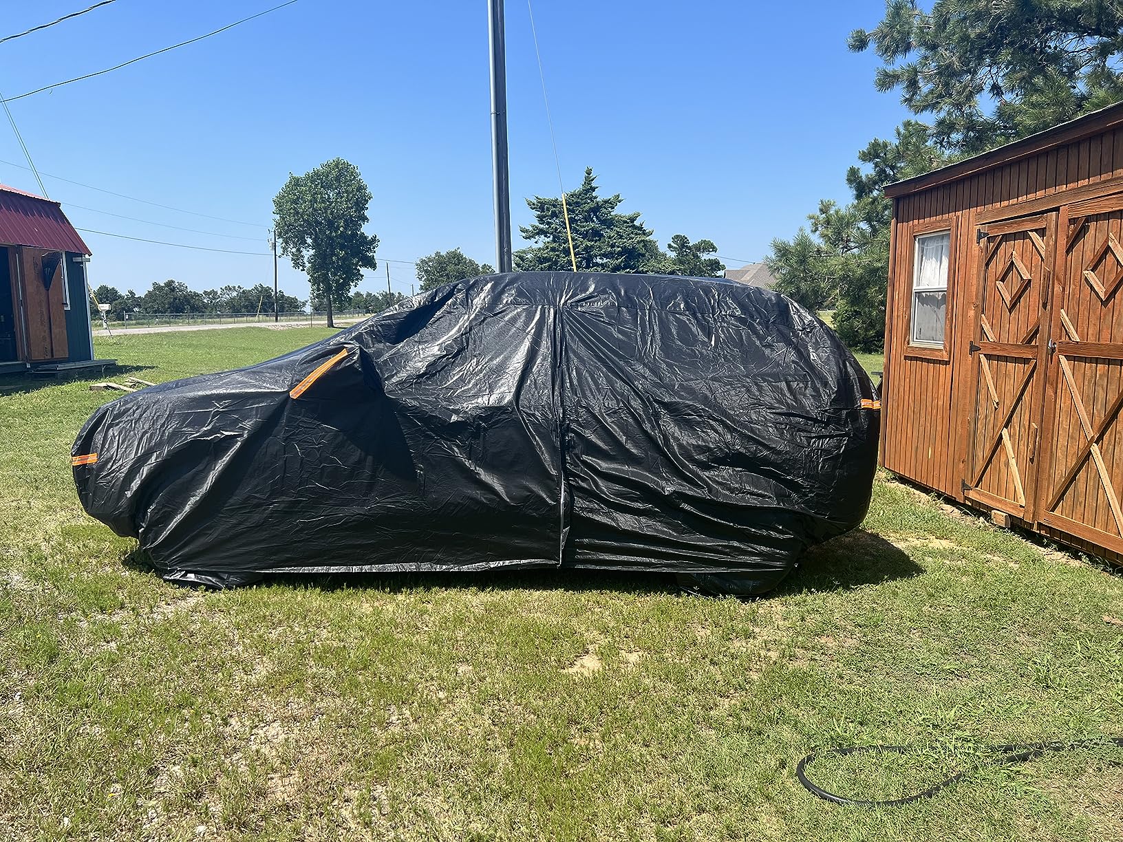 Kayme Hail Protector Car Cover - Anti Hail Multilayer Thickened Full Cover for Mustang/Camry/Accord customer photo 2