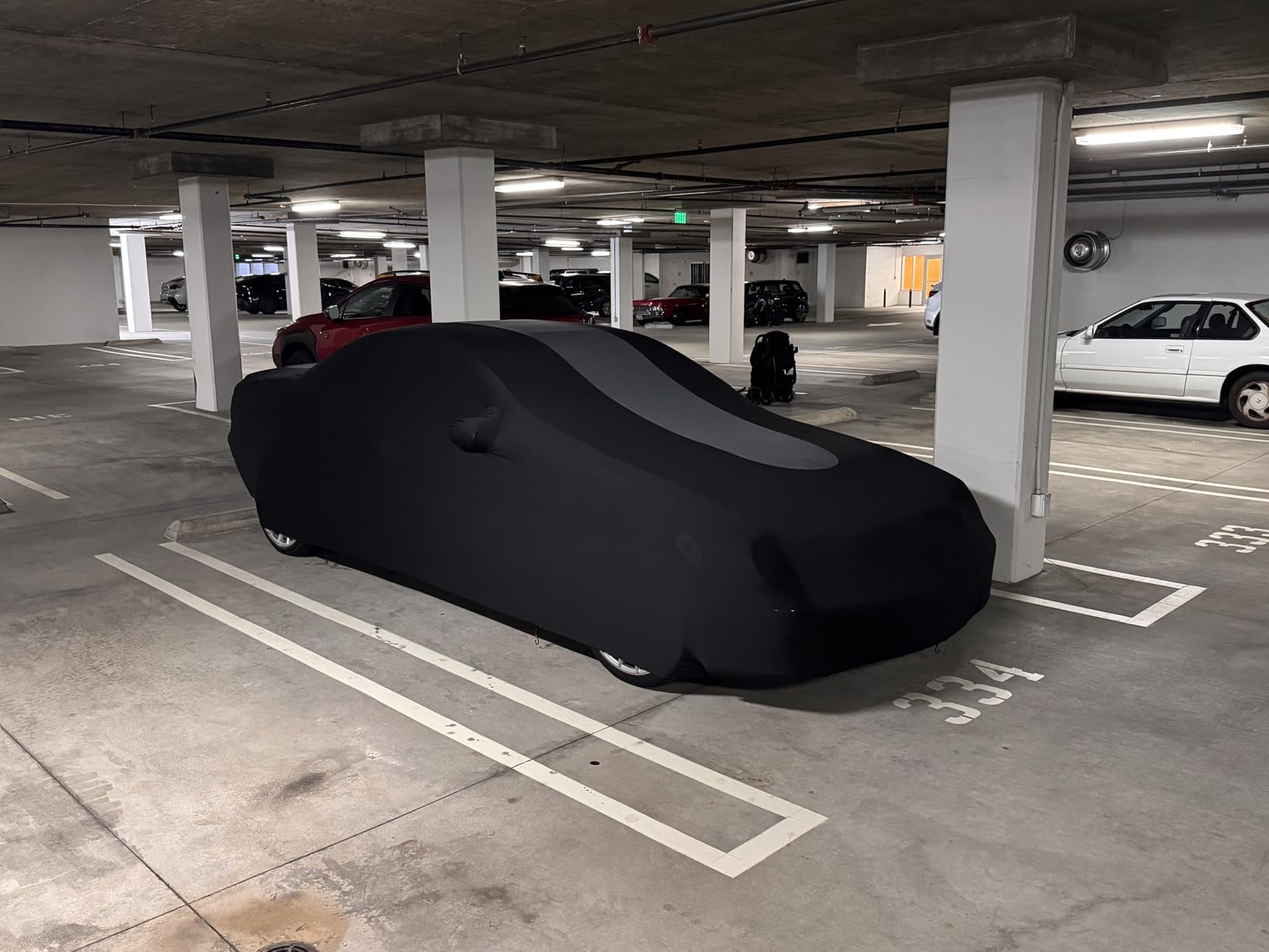 WinPower Indoor Car Cover - Fit 193-206 Inch Sedan Soft Stretch Elastic Dustproof Scratchproof Protection for Underground Garage customer photo 2
