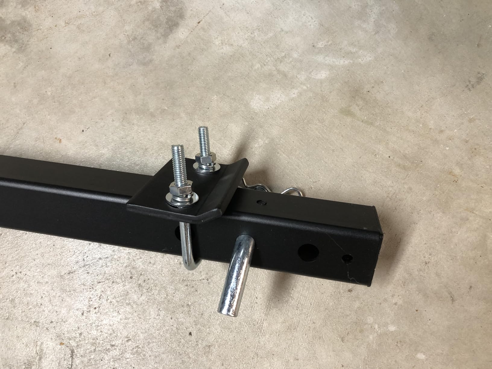 TRUSOON Truck Bed Extender Hitch Mount, 2 in 1 Design Kayak Hitch Extender, Heavy Duty Steel and 1000 lbs Load Capacity with Hitch Tightener Anti Rattle Stabilizer, Adjustable Height and Width customer photo 1