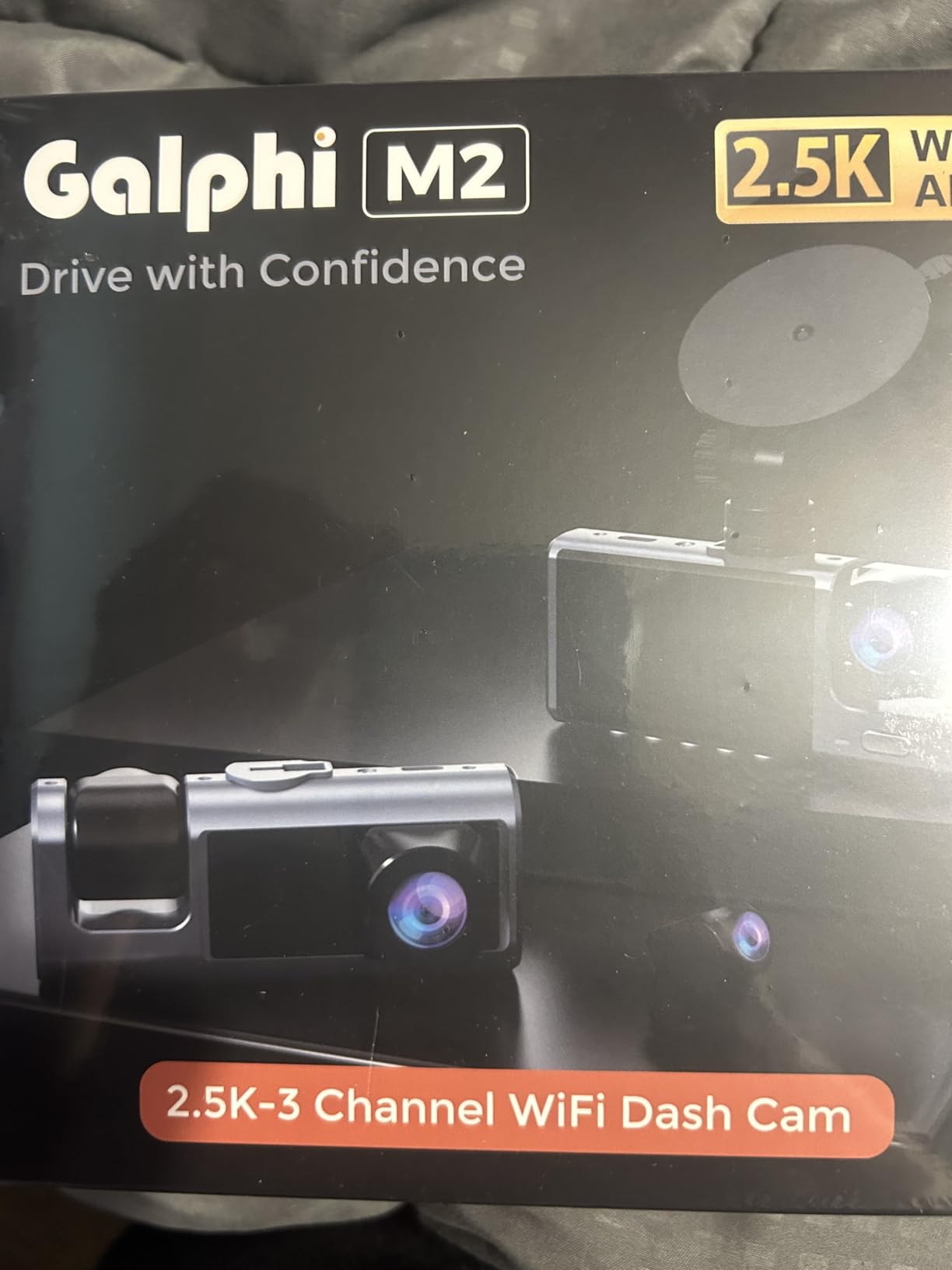 Galphi 3 Channel WiFi Dash Cam Front and Rear Inside, 2.5K+1080P+1080P Car Dash Camera for Cars Front and Rear customer photo 2