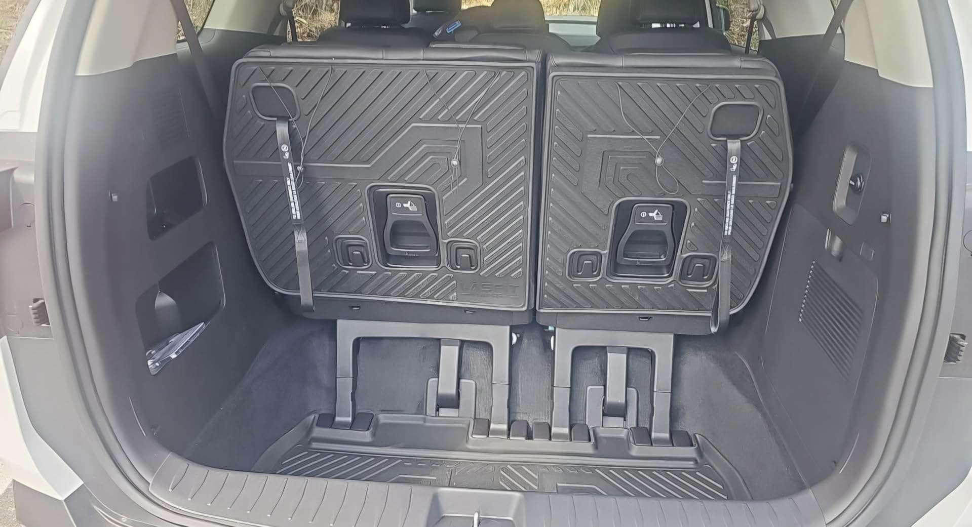 LASFIT Cargo Mat for Kia EV6 2024 2023 2022, All Weather TPE Custom Fit Easy Clean Car Trunk Mat customer photo 2