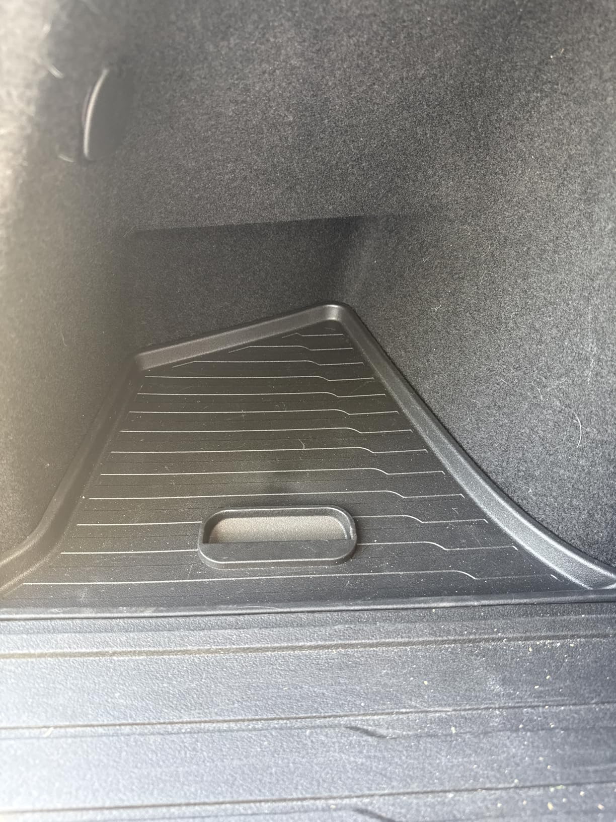 PUOENI New 2025 2026 Model Y Juniper Rear Trunk Storage Bins with Lids 2PCS Refresh Model Y Rear Trunk Storage Box TPE Waterproof Trunk Organizer for Model Y Juniper Interior Accessories customer photo 2