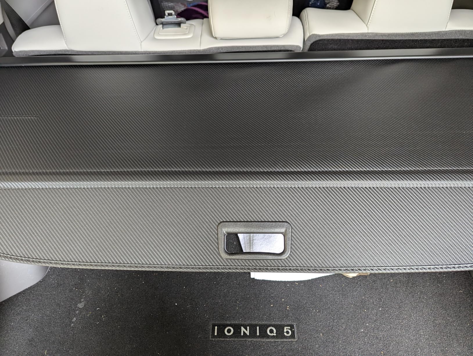 Trunk Cargo Cover for Hyundai Ioniq 5 2026 2025 2024 2023 2022, with Carbon Fiber Texture, Anti-Peeping Retractable Security Shade for Privacy, Ioniq 5 Accessories customer photo 1