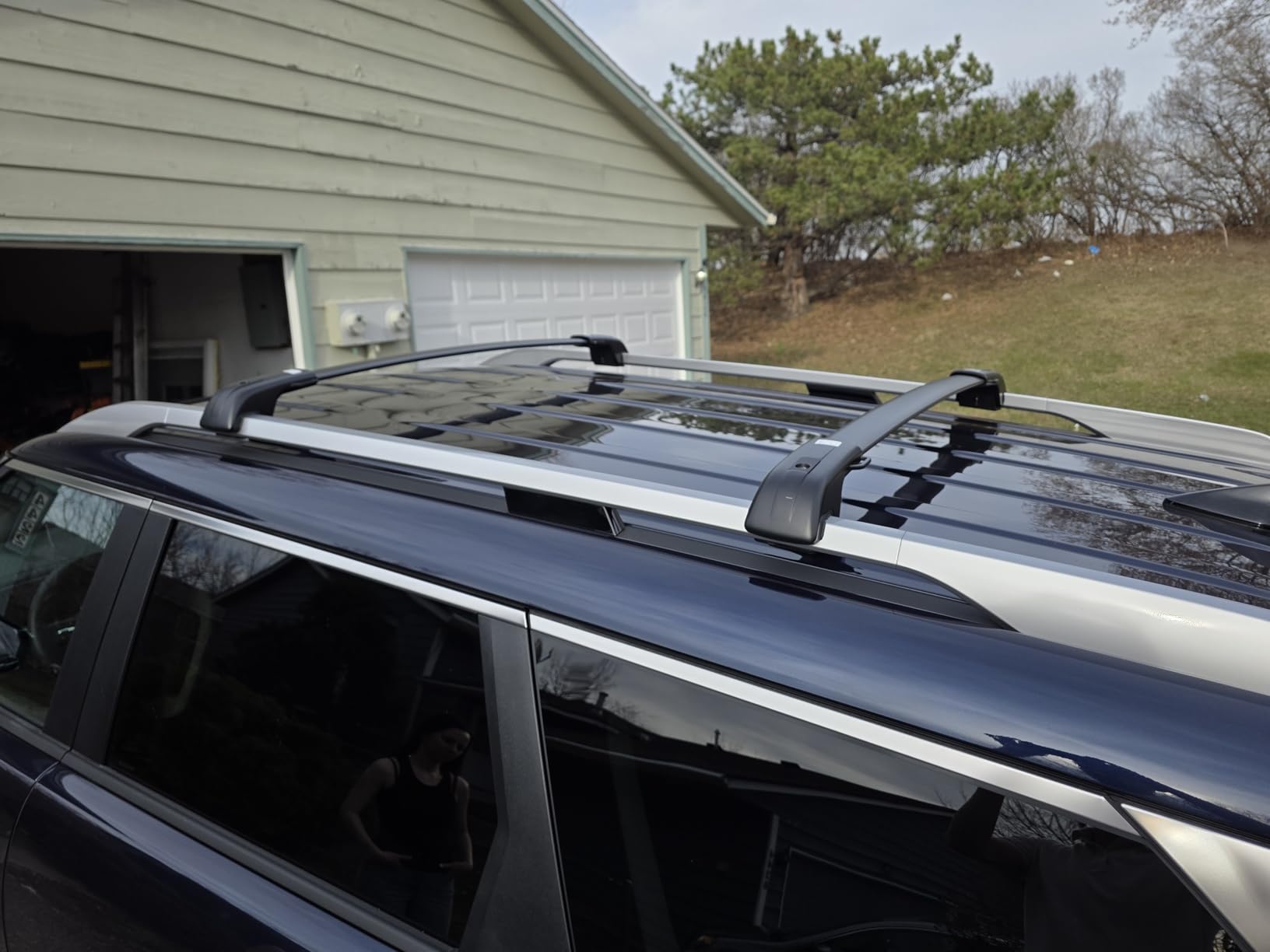KINGGERI 330lbs All Aluminum Roof Rack Cross Bars Compatible with Toyota 4Runner 2010-2024 (with Raised Side Rails), Lockable Heavy Duty Anti-Theft roof Rack Crossbar Luggage Rack Kayak Accessories customer photo 1