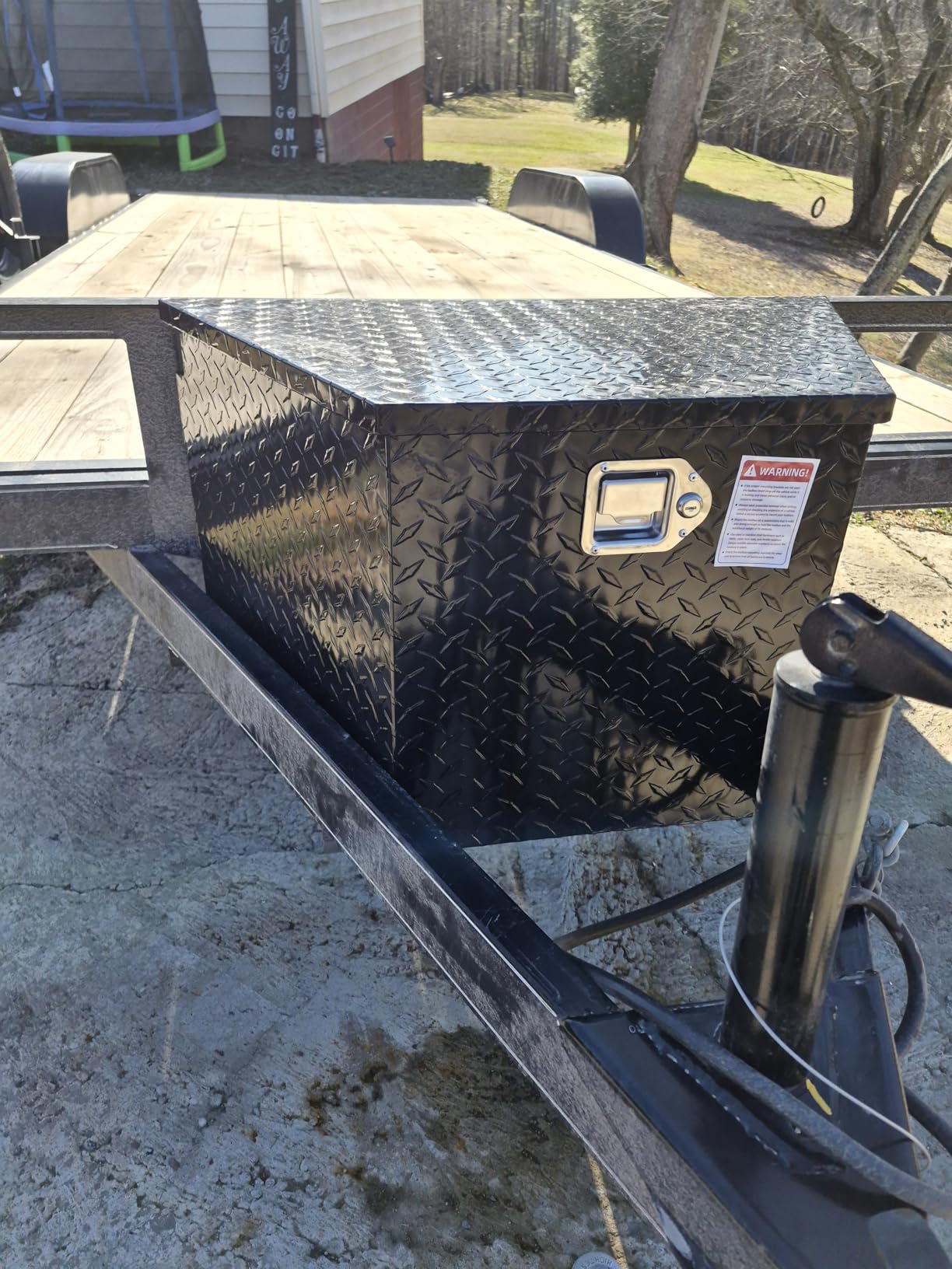 AUTOSAVER88 48 Inch Truck Bed Tool Box, Heavy Duty Aluminum Diamond Plate Tool Box Chest, Waterproof Chest Storage Box with Sliding Shelf and Lock for Trucks, Trailers, RVs, Warehouses customer photo 2