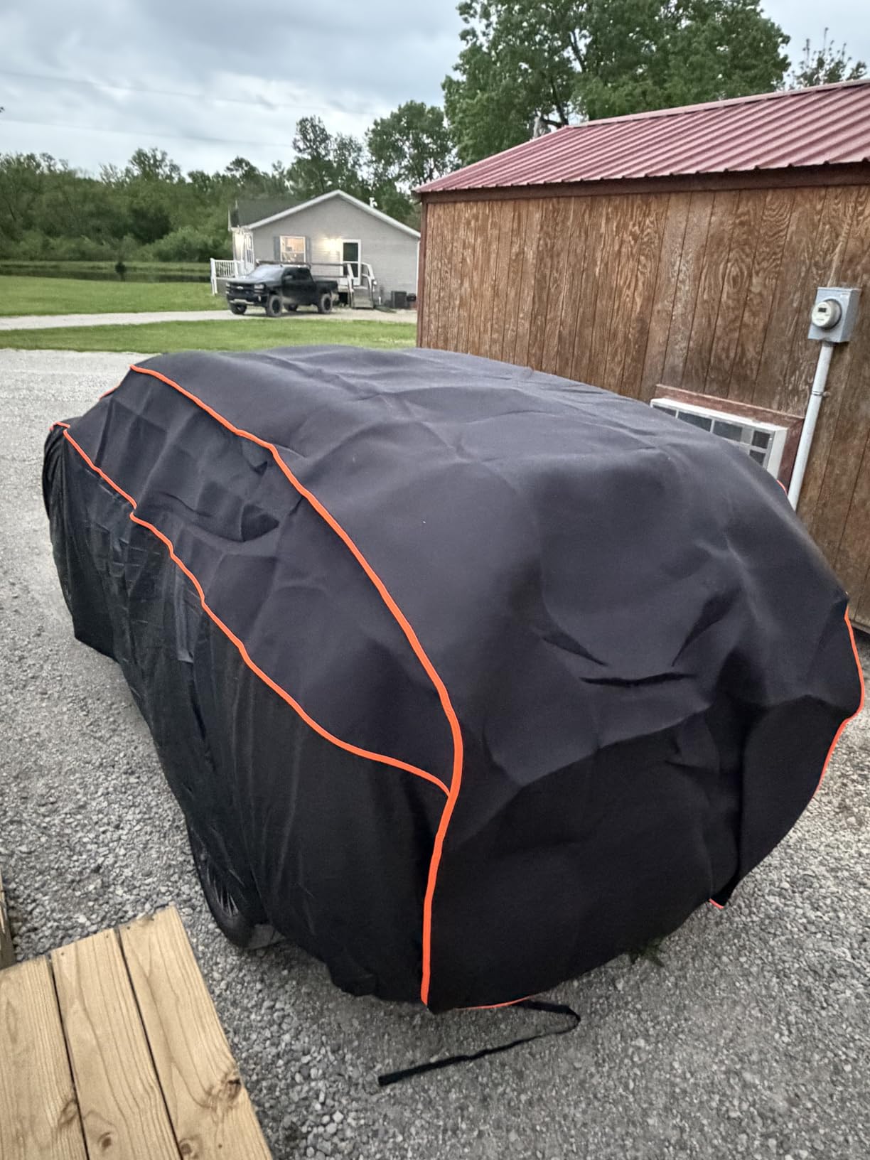 Hail Protector Car Cover, Waterproof Thickened Car EVA Hail Protector Size A3 Fit for Toyota Camry, Honda Accord, Ford Mustang, Chevy Camaro/Malibu, Kia Optima/K5 (187-198 inch) customer photo 1