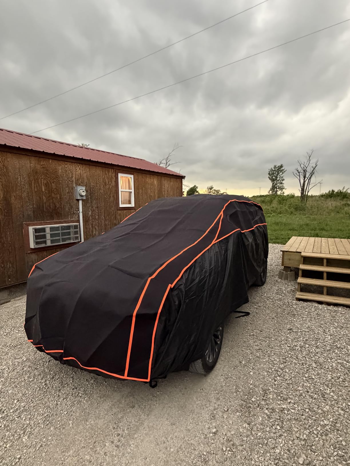 Hail Protector Car Cover, Waterproof Thickened Car EVA Hail Protector Size A3 Fit for Toyota Camry, Honda Accord, Ford Mustang, Chevy Camaro/Malibu, Kia Optima/K5 (187-198 inch) customer photo 2