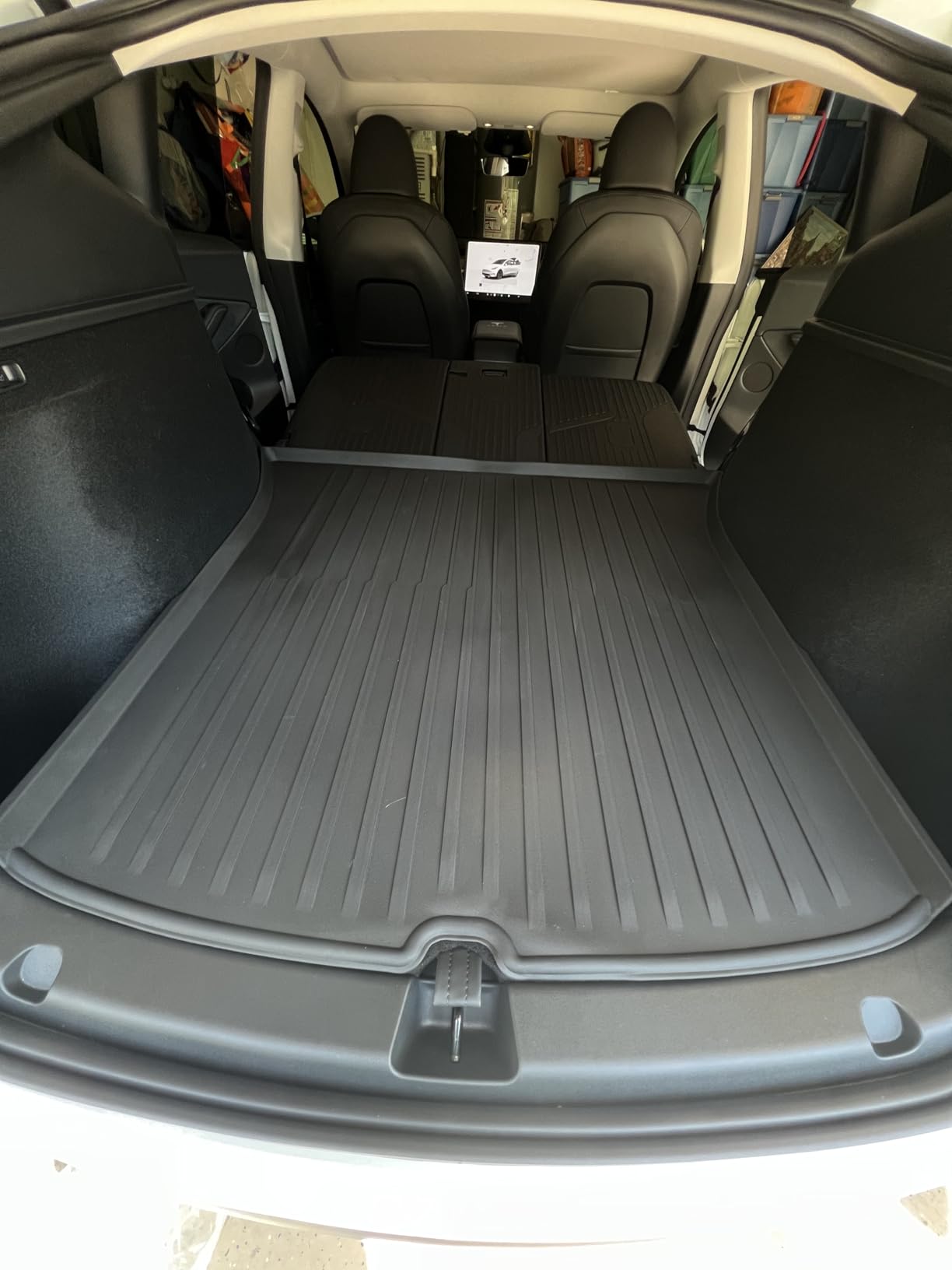 All Weather Cargo Liners for New 2025 2026 Tesla Model Y Juniper Trunk Mat with Front and Rear Frunk Trunk Tray Mats Protector Anti-Slip TPE Accessories (3PCS) customer photo 1