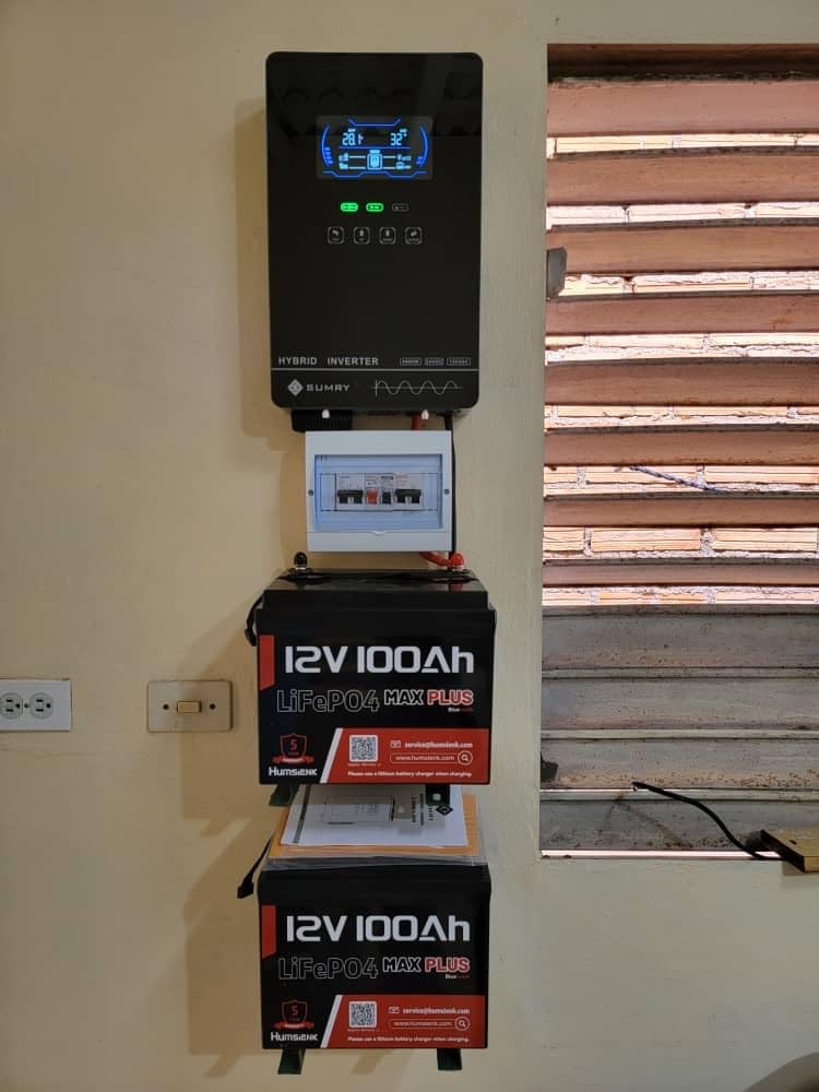 SUMRY Hybrid Solar Inverter, 4000W DC 24V to AC 120V Pure Sine Wave Power Converter with 140A MPPT Charge Controller customer photo 1