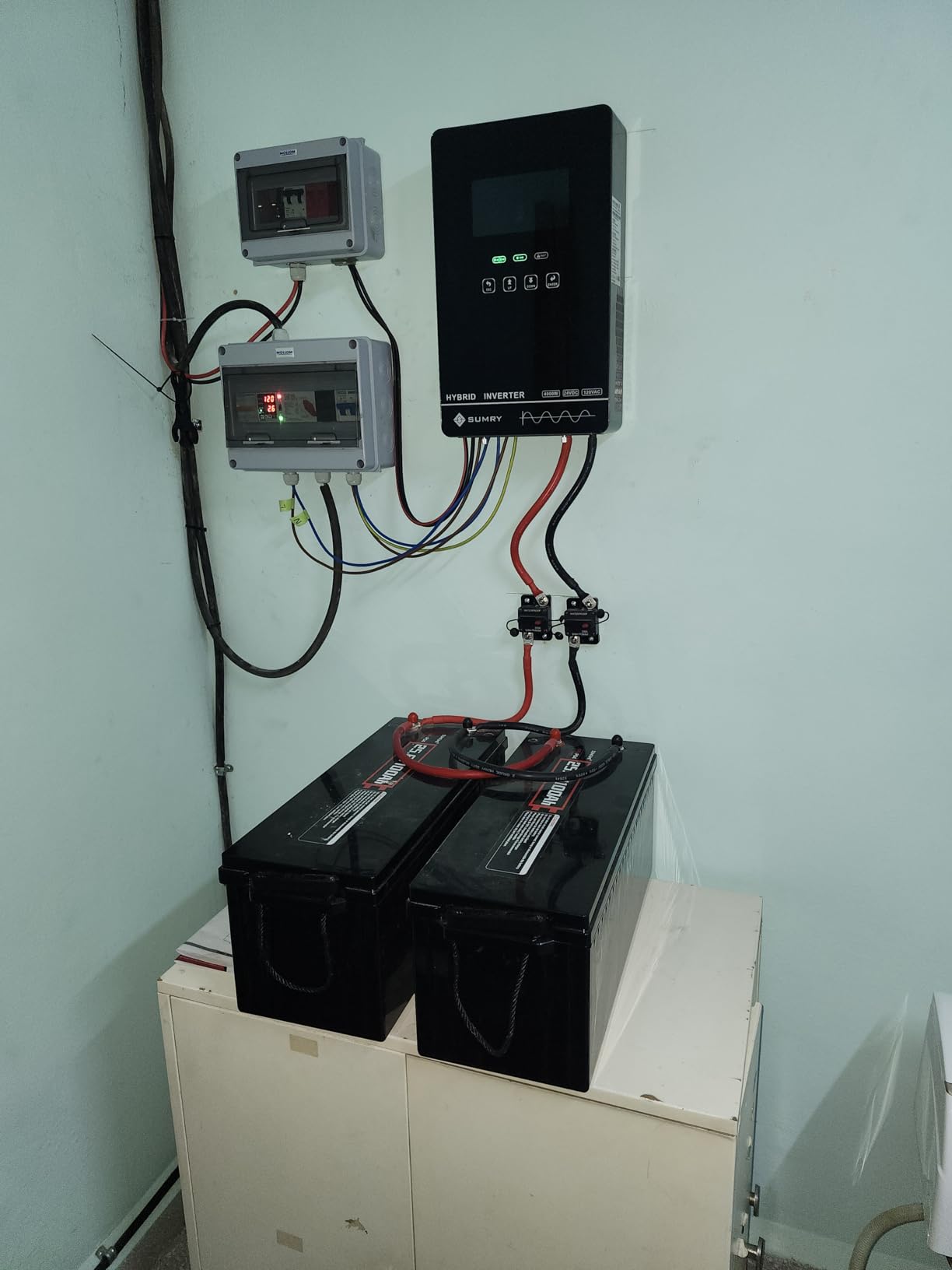 SUMRY Hybrid Solar Inverter, 4000W DC 24V to AC 120V Pure Sine Wave Power Converter with 140A MPPT Charge Controller customer photo 2