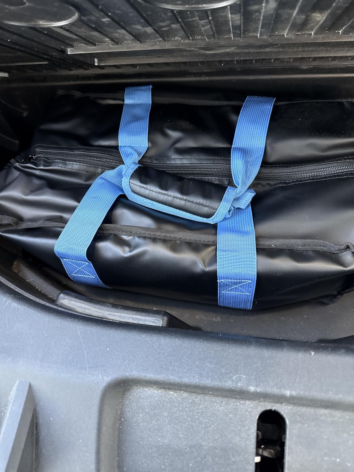 Kinetic Recovery Rope Kit (Reflective), 1in x 30ft 48,500Lbs, 35% High Elasticity, w/ 2 Soft Shackles, 16,166Lbs Work Load Limit for 4x4 Offroad Vehicle (Medium Blue) customer photo 2