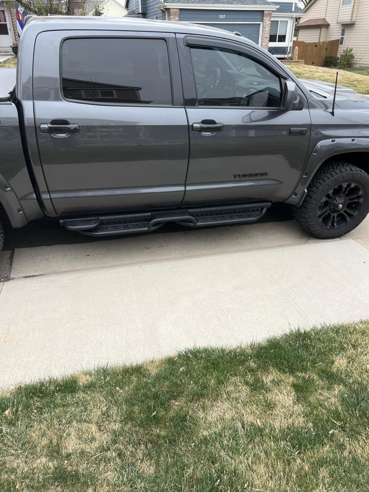 Running Boards for 2021-2025 Jeep Grand Cherokee L Carbon Steel Nerf Bars Side Steps for 4 Door SUV customer photo 2