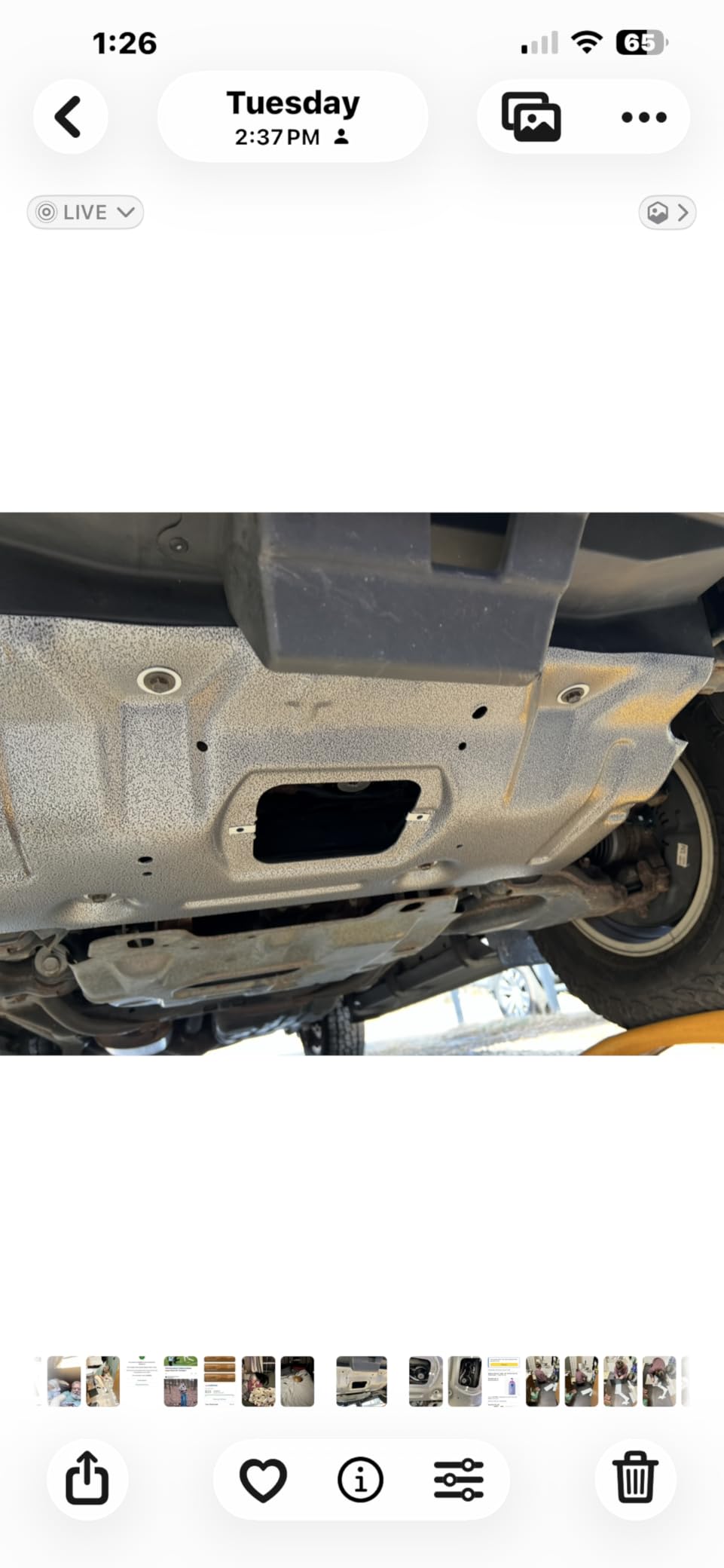 Manganese Steel Engine Splash Shield Guard Skid Plate Fit for Toyota 4Runner 2010-2023 Engine Case Guards Suitable for FJ Cruiser 2010-2014, V6 4.0L, Replace 51405-60210 customer photo 1