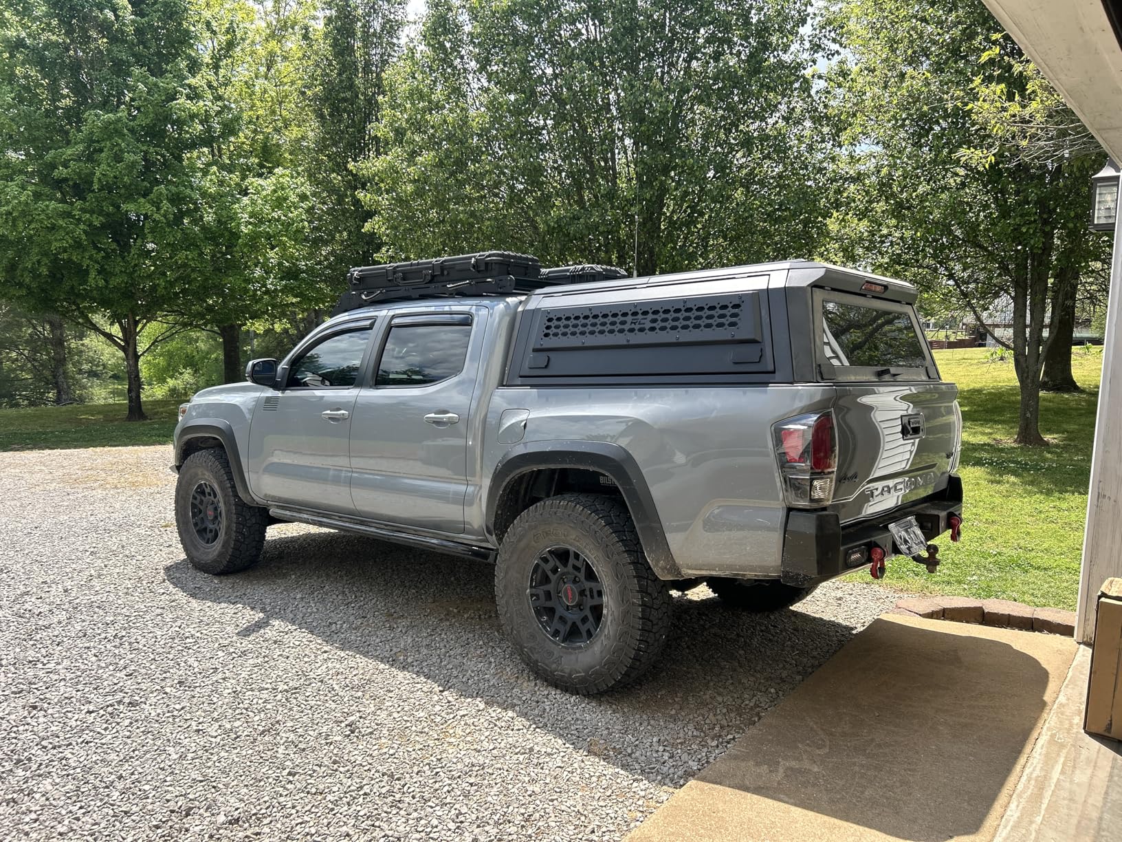 Rough Country Truck Bed Cap Topper for Toyota Tacoma (2016-2023) 5' Bed - Modular Design, Locking Gullwing Access Doors, Molle Panels, LED Interior Lighting customer photo 1