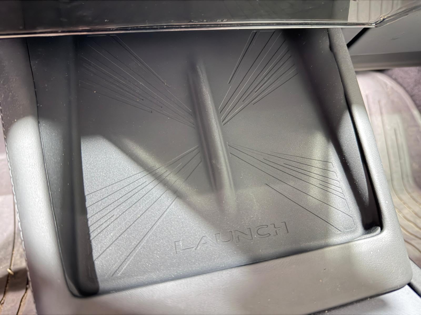 Center Console Silicone Mat for Tesla Model Y Juniper 2025 2026, Anti-Slip Phone Tray & Wireless Charging Compatible Non-Slip Pad customer photo 1
