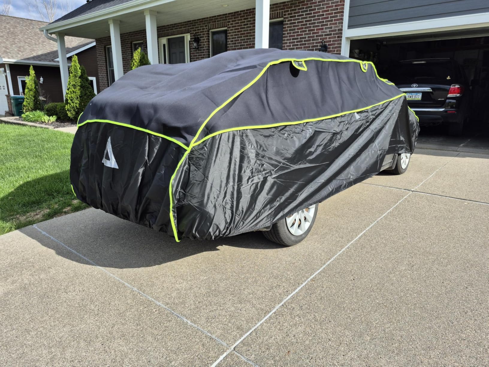 Hail Protector Car Cover for Sedan/Coupe (Length 186-193 inch) - Multi-Layered EVA with Sun Visor customer photo 2