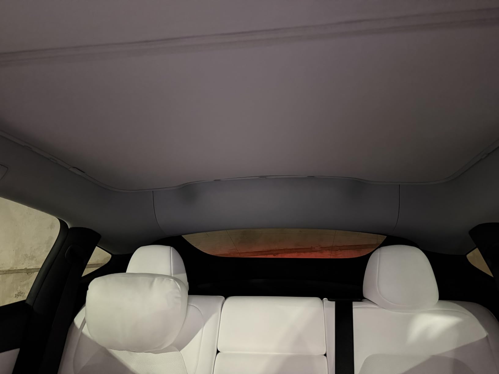 VION Tesla Model Y Roof Sunshade (2026-2025 New Model Y) - Full Blackout (No Light Transmission), Cooler Cabin, Dual-Layer Fabric with Graphene-Enhanced UV Coating customer photo 1