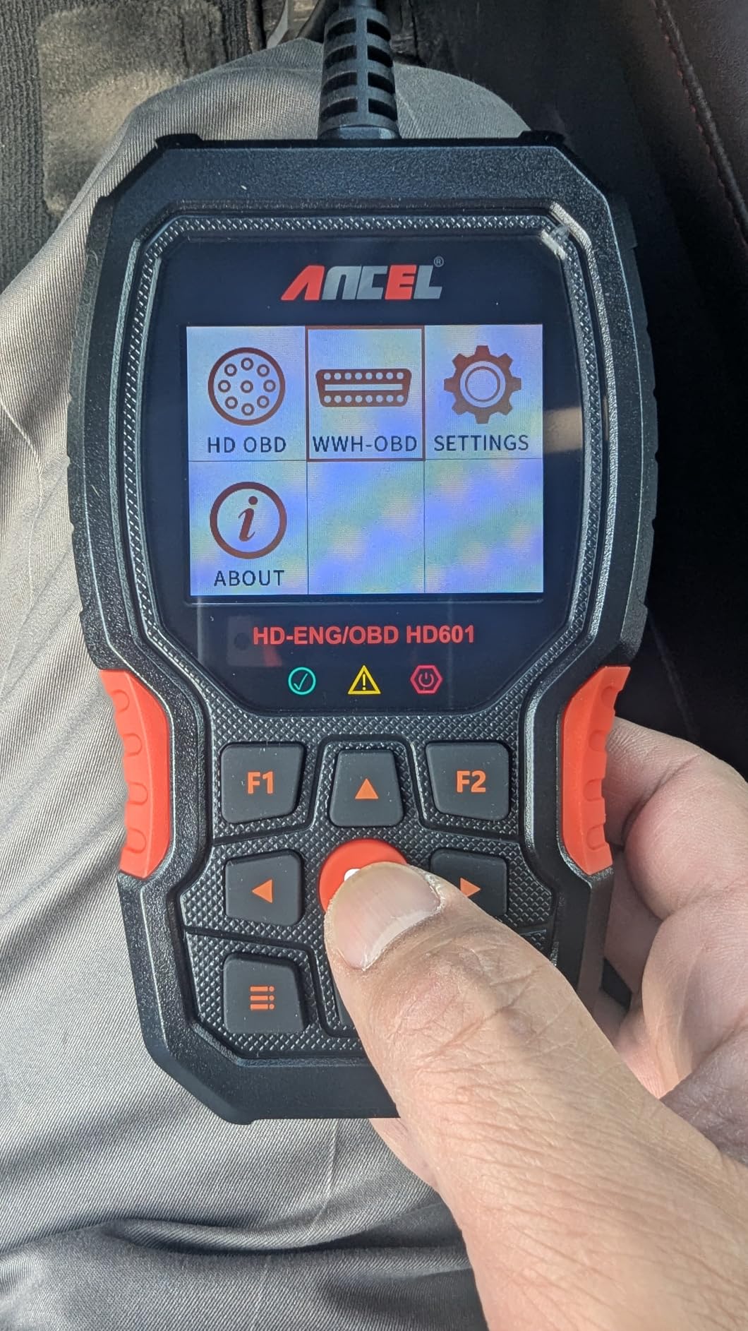 ANCEL New HD601 Heavy Duty Truck Scanner, Diesel Full System Diagnostic Scan Tool Fits for Cummins, Detroit, Volvo, Paccar & Caterpillar, 2 in 1 HDOBD & OBD2 Code Reader for Commercial Vehicles & Cars customer photo 1