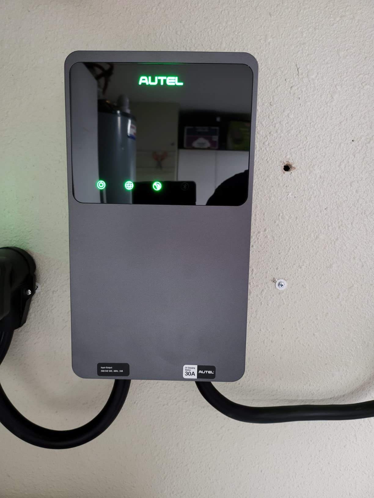 Autel Level 2 EV Charger up to 50Amp, 240V, Indoor/Outdoor Car Charging Station with J1772 Connector, Wi-Fi and Bluetooth Enabled EVSE, Hardwired, 25-Foot Cable with Separate Holster customer photo 2
