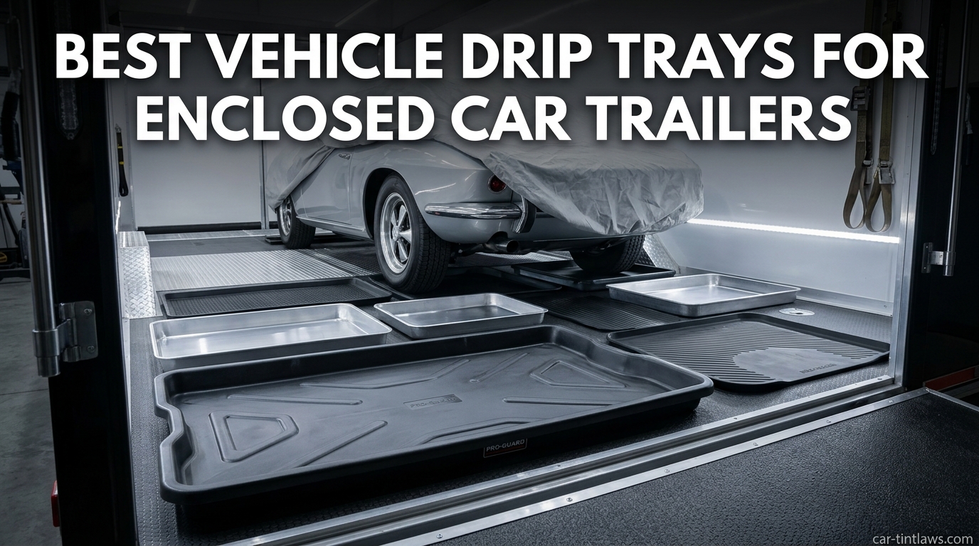 Best Vehicle Drip Trays for Enclosed Car Trailers