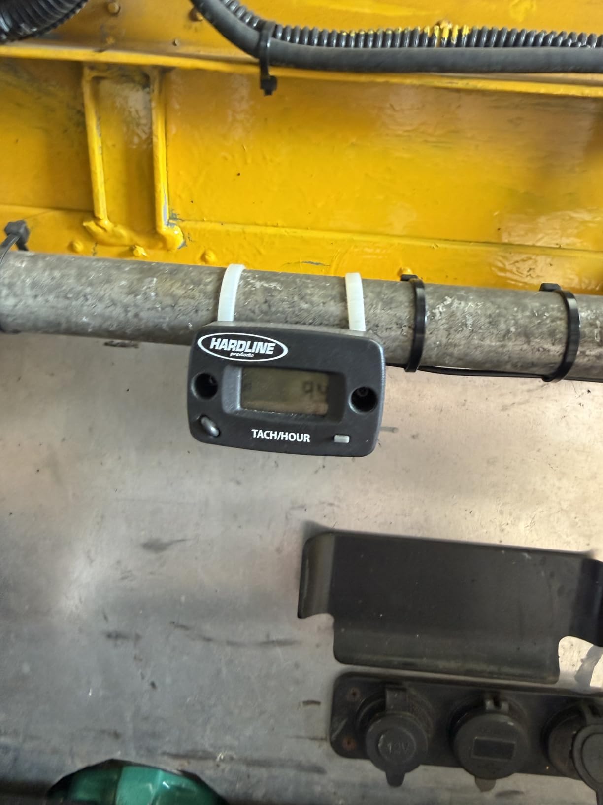 Hardline Products USA HR-8061-2 Inductive Hour Meter & Tachometer - Waterproof RPM Gauge for 1-2 Cylinder Gas Engines - Fits Dirt Bikes, ATVs, Outboards & Generators - HR-8061-2 customer photo 2