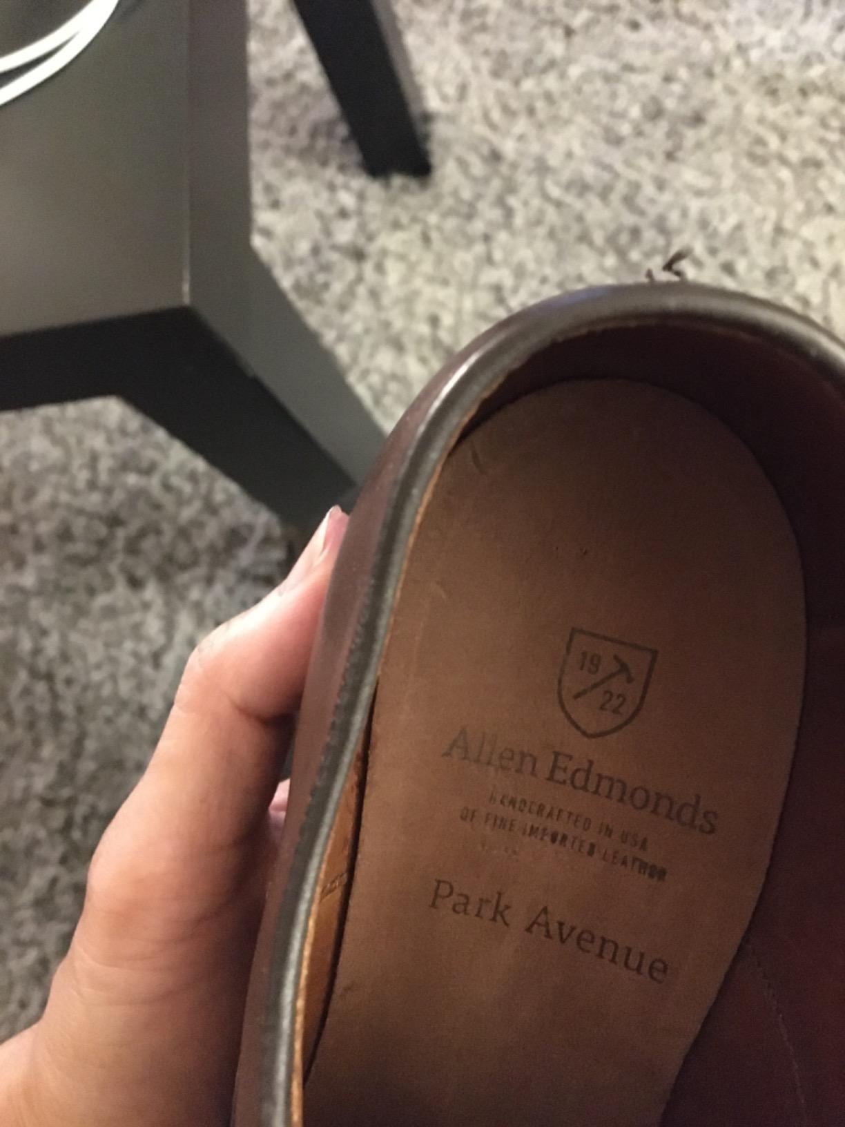 Allen Edmonds Men's Park Avenue Waterproof Cap-toe Oxford Dress Shoe customer photo 2