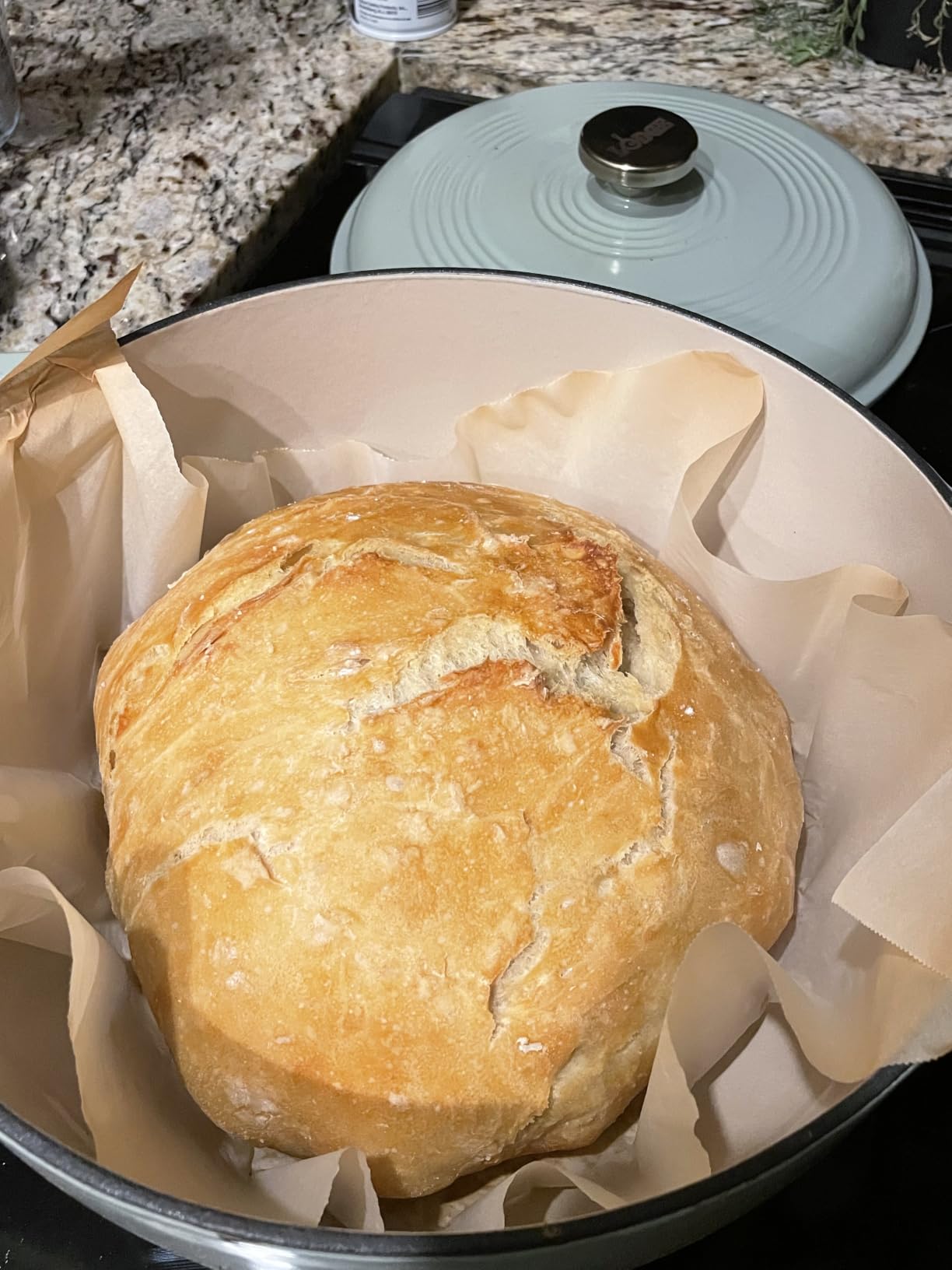 Lodge Essential Enamel Cast Iron Dutch Oven 6 Quarts - Perfect for Bread Baking, Braising, Marinating & Slow Cooking, Features Moisture-Sealing Lid & Dual Handles, Kitchen Essentials, Island Spice Red customer photo 1