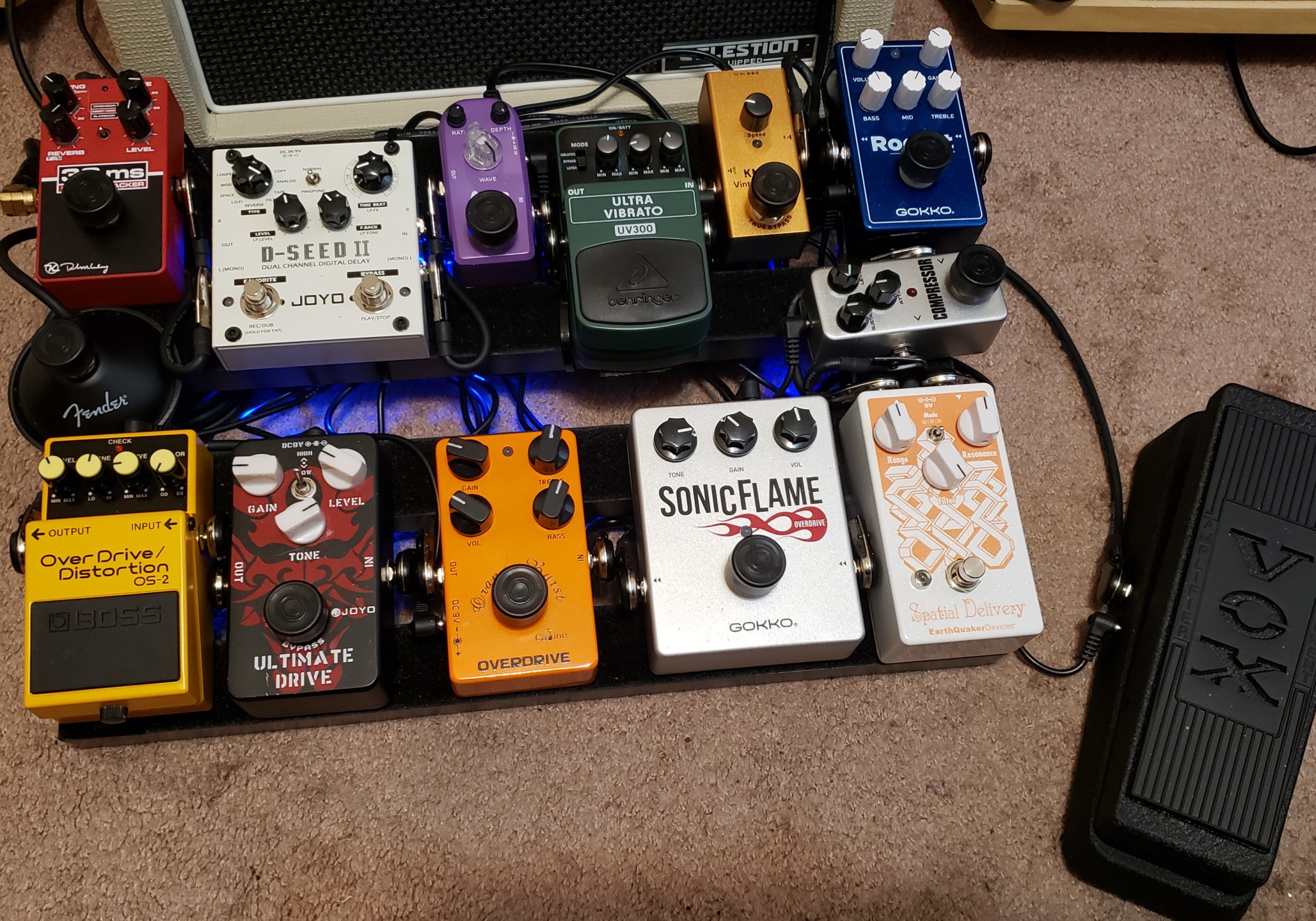 BOSS OS-2 Gold Overdrive/Distortion Guitar Pedal customer photo 1