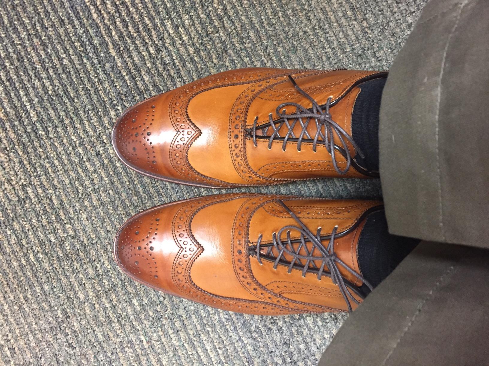 Allen Edmonds Men's McAllister Wing Tip customer photo 1