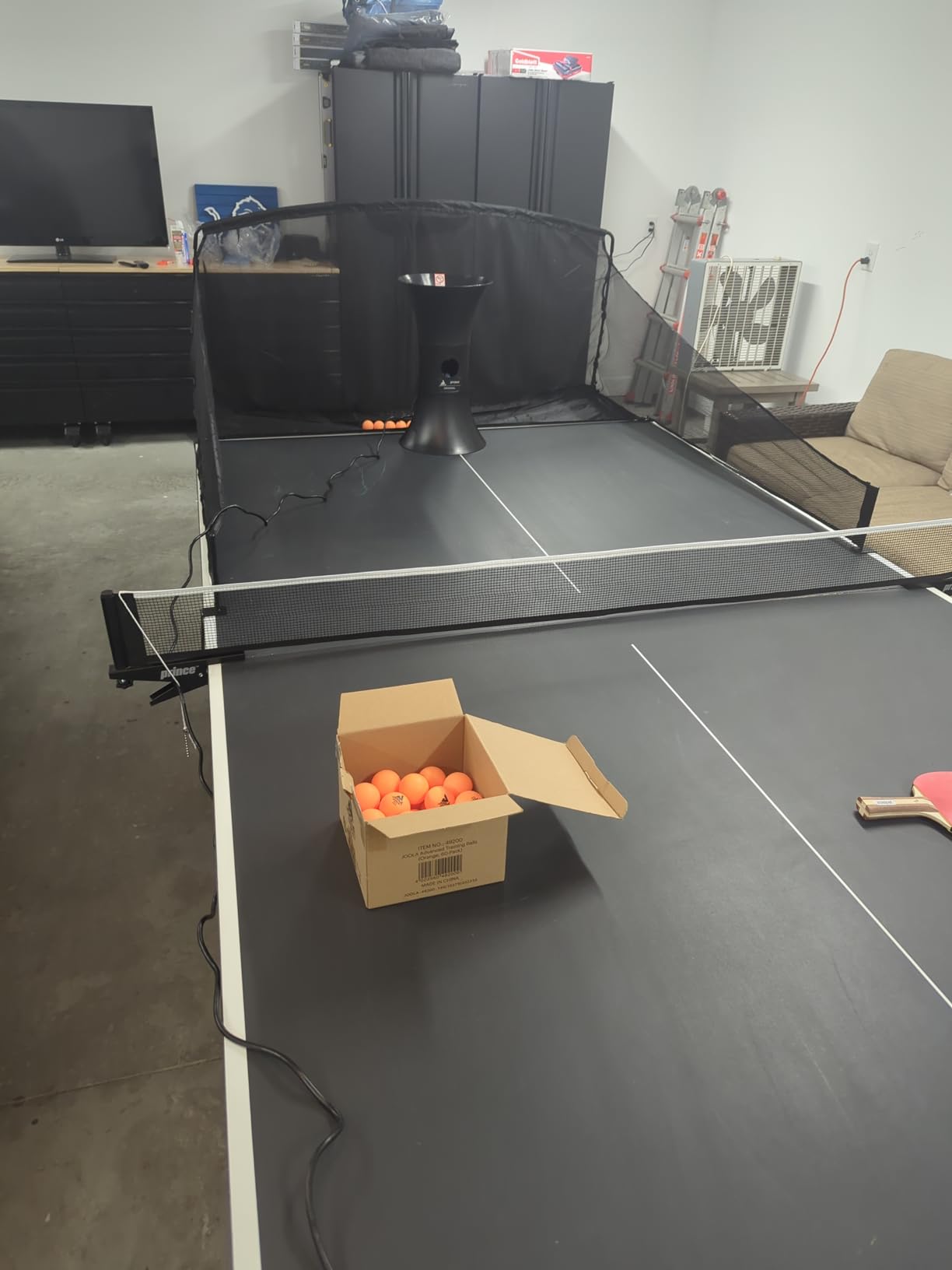 iPong Original Table Tennis Trainer Robot, Black, Orange customer photo 1