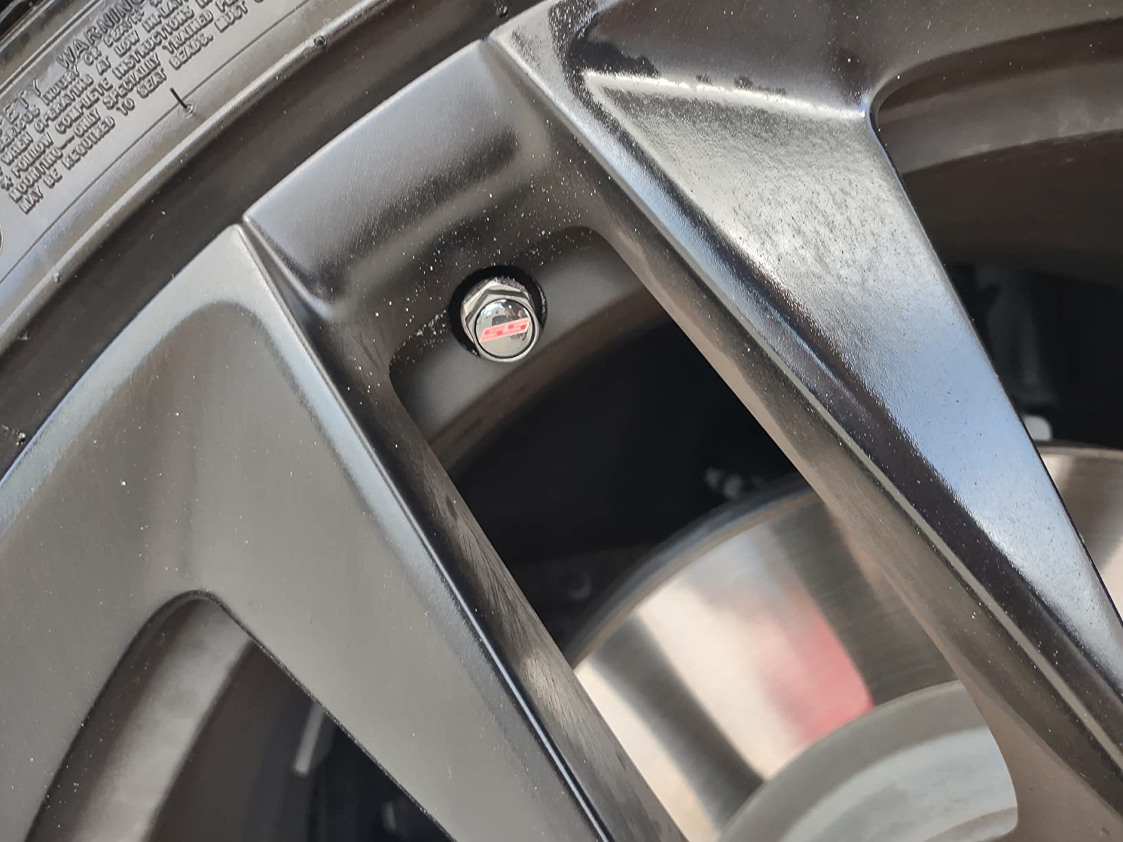 Camaro SS Logo Black Tire Stem Valve Caps customer photo 2