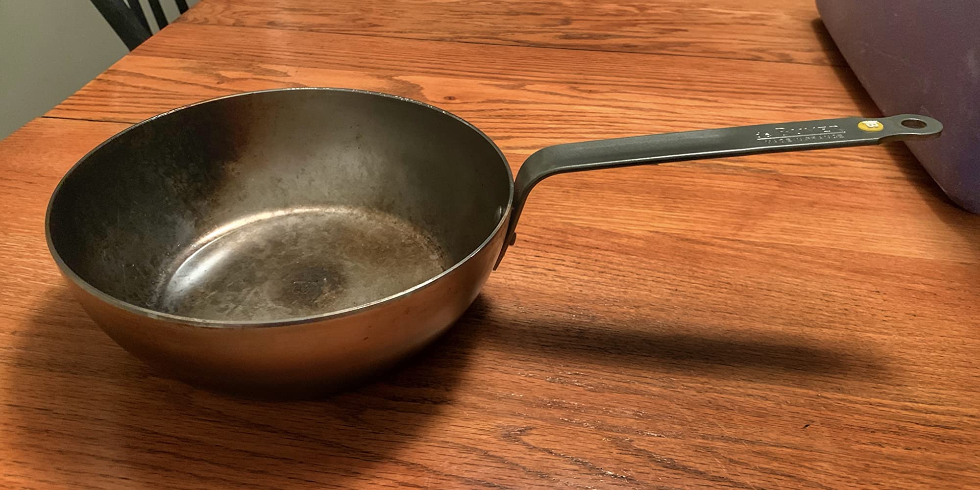 de Buyer MINERAL B Carbon Steel Country Fry Pan - 12.5