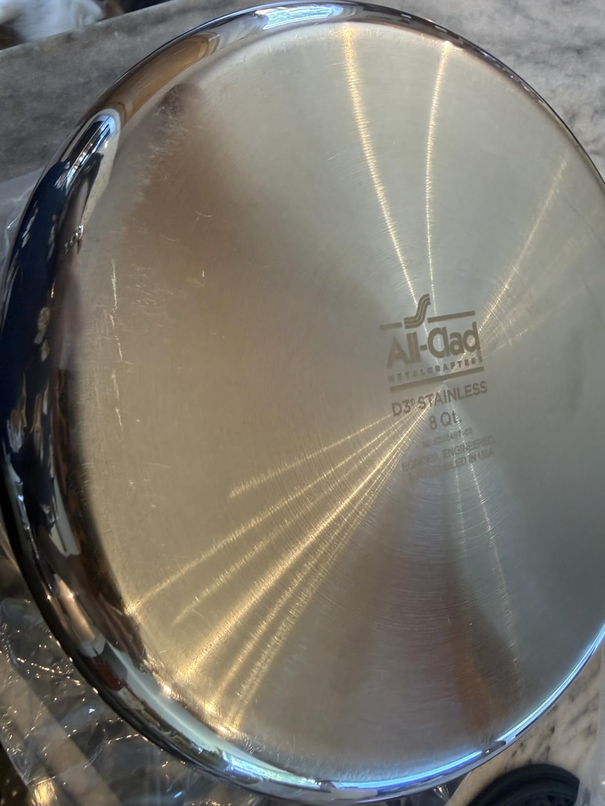 All-Clad D3 Stainless Steel 6 Qt Stockpot with Lid, Made in the USA customer photo 1
