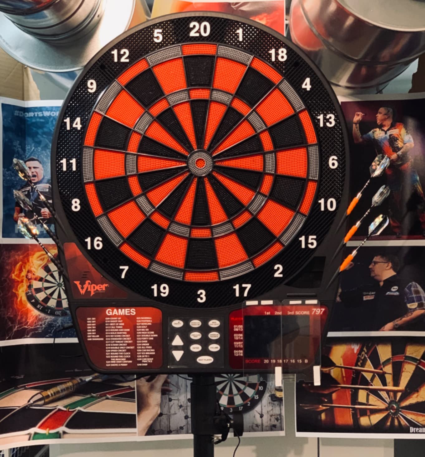 Viper 797 Electronic Dartboard, 15.5