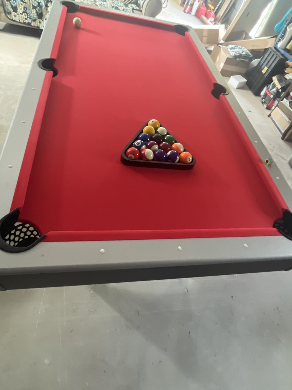 Hathaway Maverick 7 Foot Pool Table with Table Tennis Top - with Accessories for Both Games - Space-Saving Ping Pong and Pool Table Combo for Families - Matte Black Finish customer photo 2