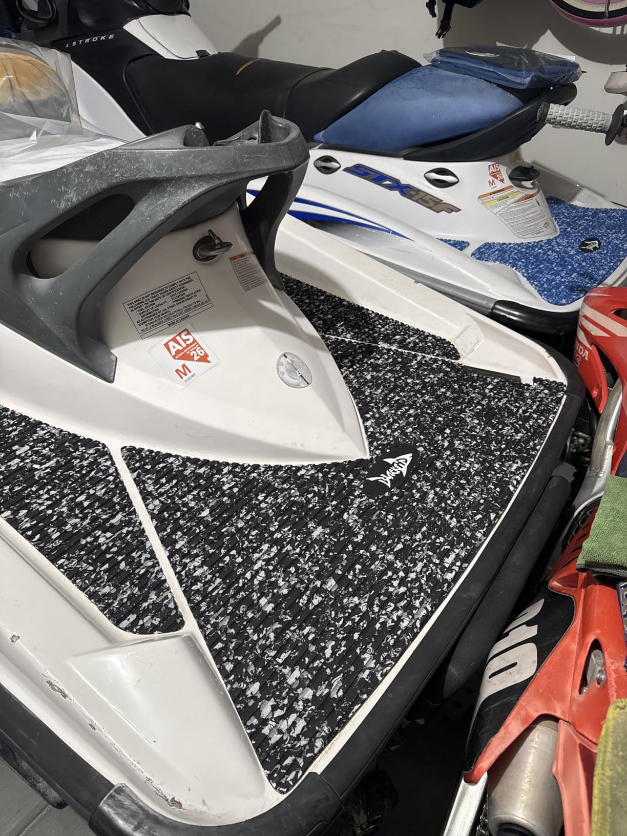 BlackTip Jetsports Traction Mat compatible with Sea-Doo 02-09 GTX 4-Tec/RXT/Wake-See Description customer photo 2