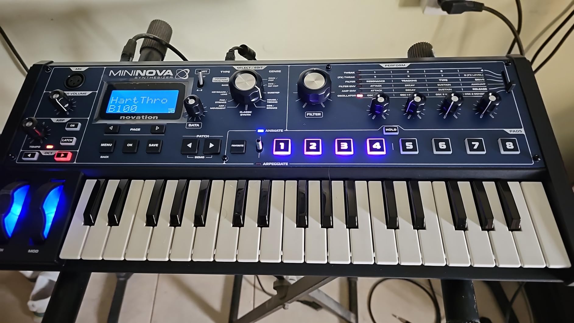 Novation MiniNova Analog Modeling Synthesizer | USB, 37 Mini Keys, Analog Modeling, 18-Voice Polyphony, Built-In Vocoder, 256 Presets, 5 Effects Per Voice, Animate Buttons customer photo 1