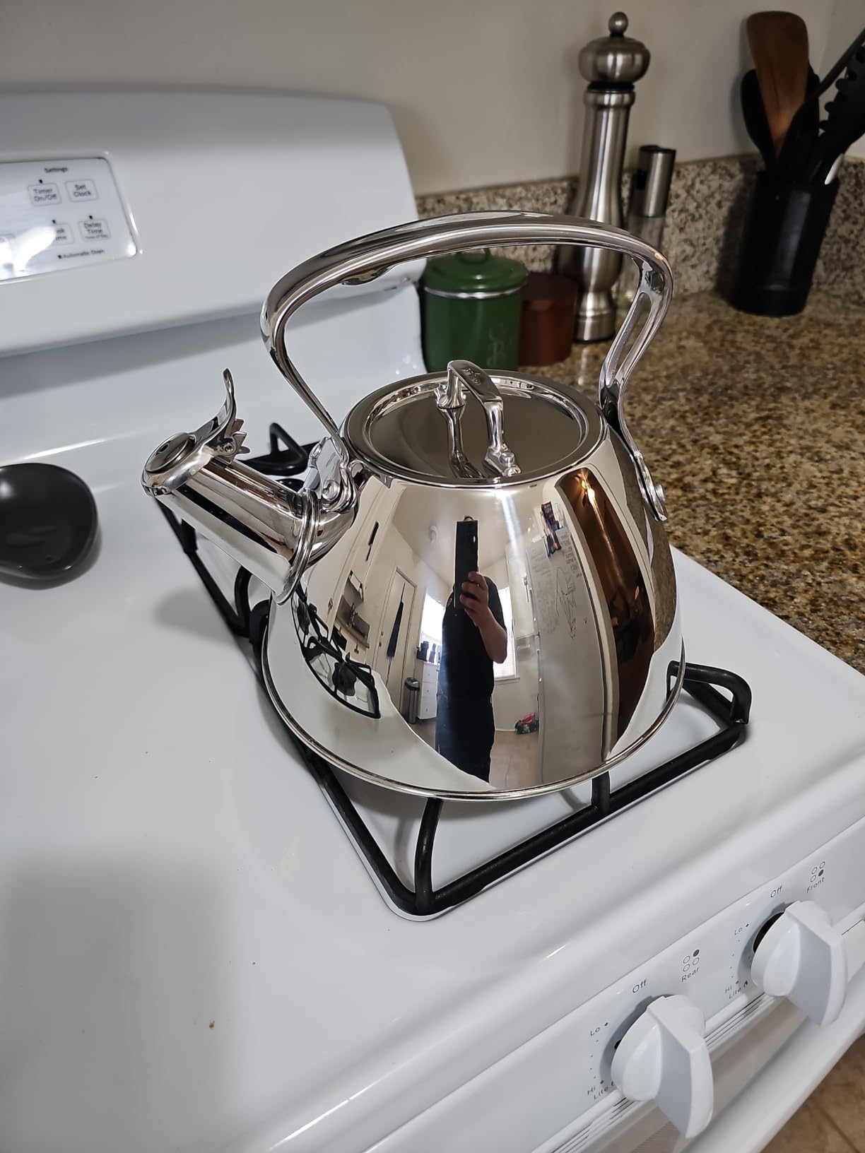 All-Clad Specialty Stainless Steel Tea Kettle 2 Quart Induction, Silver customer photo 1