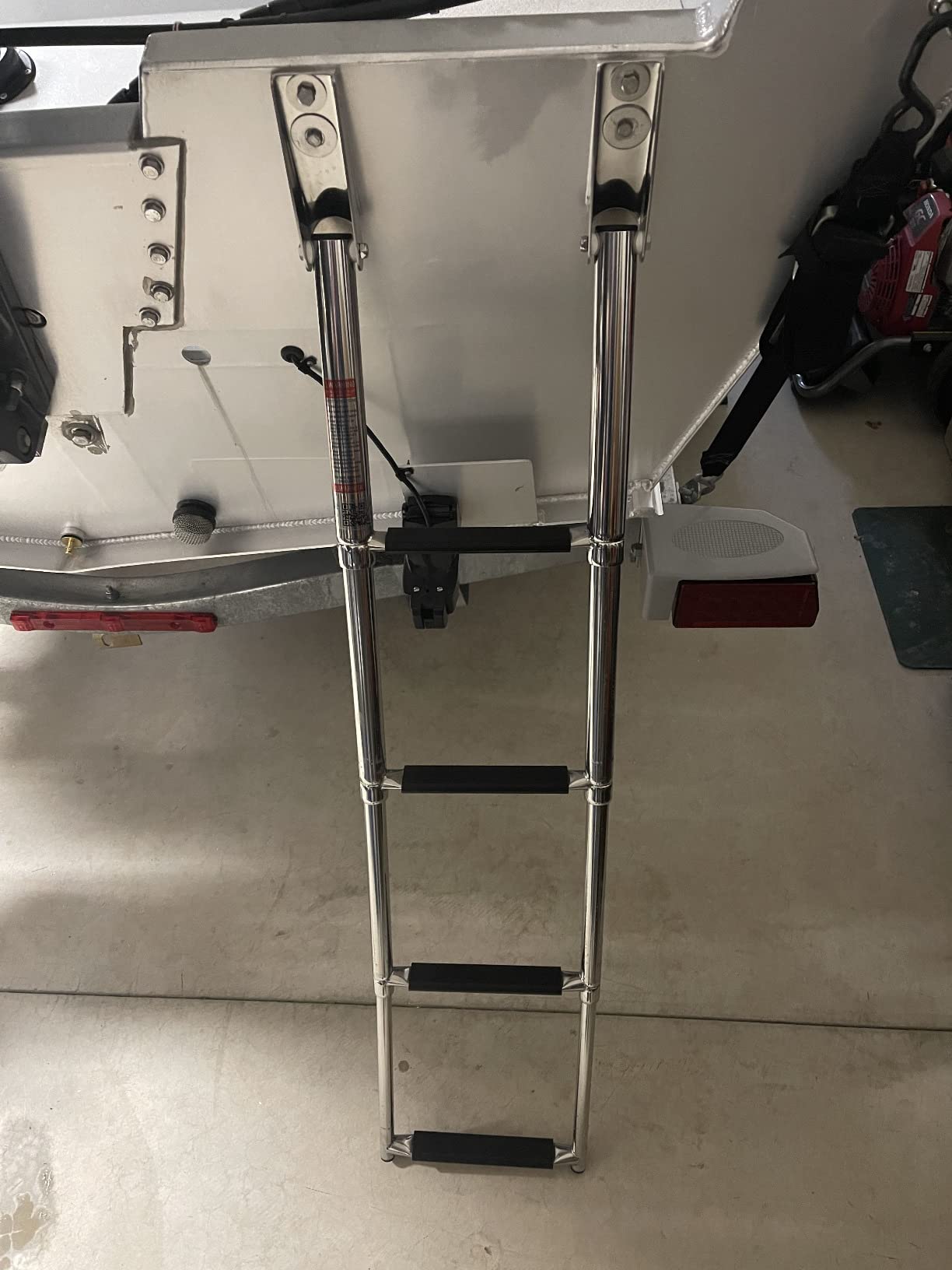 Amarine Made 4 Step Stainless Steel Telescoping Boat Ladder Swim Step customer photo 2