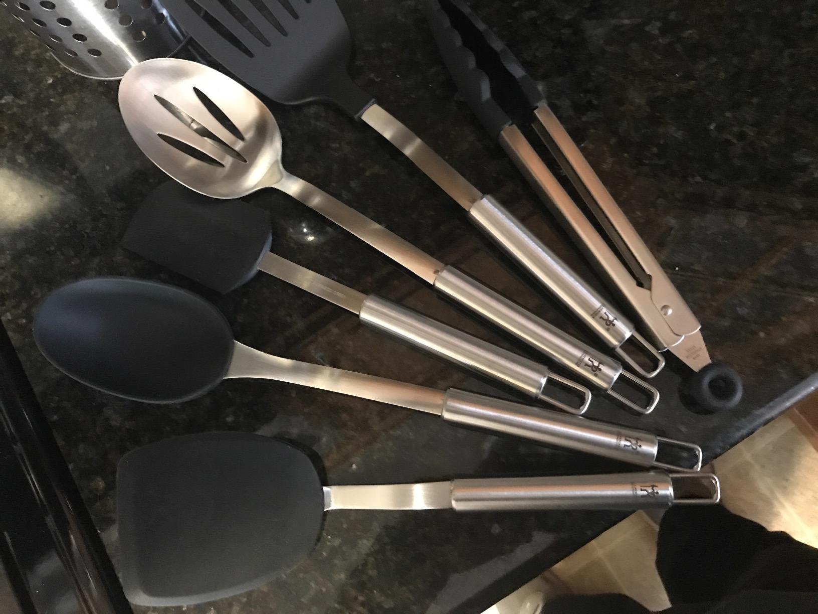 ZWILLING HENCKELS Cooking Tools 6-PC Kitchen Gadgets Sets with Spatula, Tongs, Cooking Spoon, 18/10 STAINLESS STEEL customer photo 2