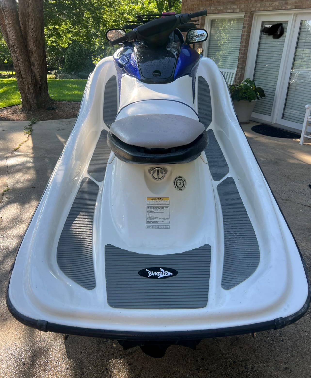 BlackTip Jetsports Traction Mats Compatible with Honda Aquatrax F-12/F-12X/F-12X GPS (Black Groove) customer photo 1