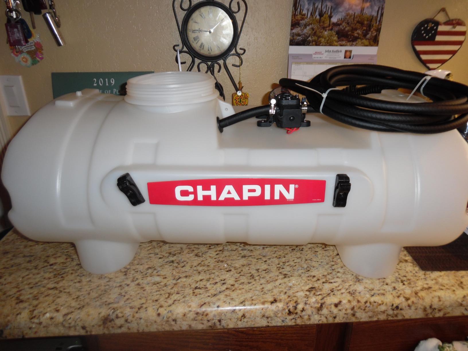 Chapin 97200E Made in the USA 15 Gallon ATV/UTV 12 Volt Mounted Spot Sprayer With 6 Inch Wide Mouth, High Performing 12 V Diaphragm Pump and Filtration System and 18 Inch Spray Wand, Translucent White customer photo 2