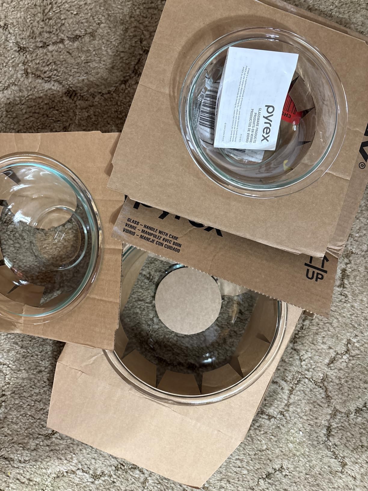 Pyrex Essentials (3-Piece) Glass Mixing Bowls Set For Prepping, Baking and Cooking, Preheated Oven, Dishwasher, Freezer, and Microwave Safe customer photo 1